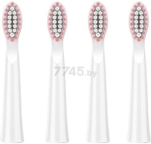 Насадки для электрической зубной щетки FAIRYWILL EW11 розовый 4 штуки для моделей E6, E11, D7S (6973734202436) - Фото 2